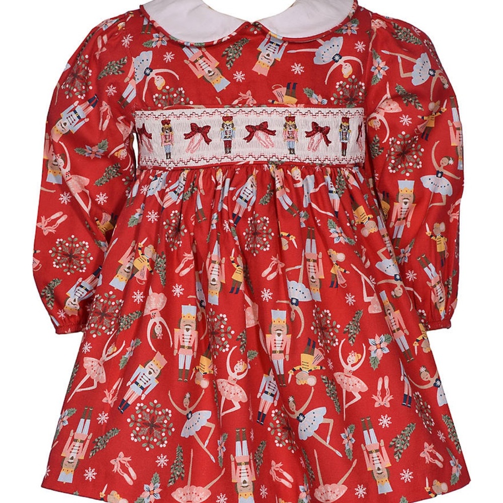 Bonnie Baby Red Nutcracker Dress
